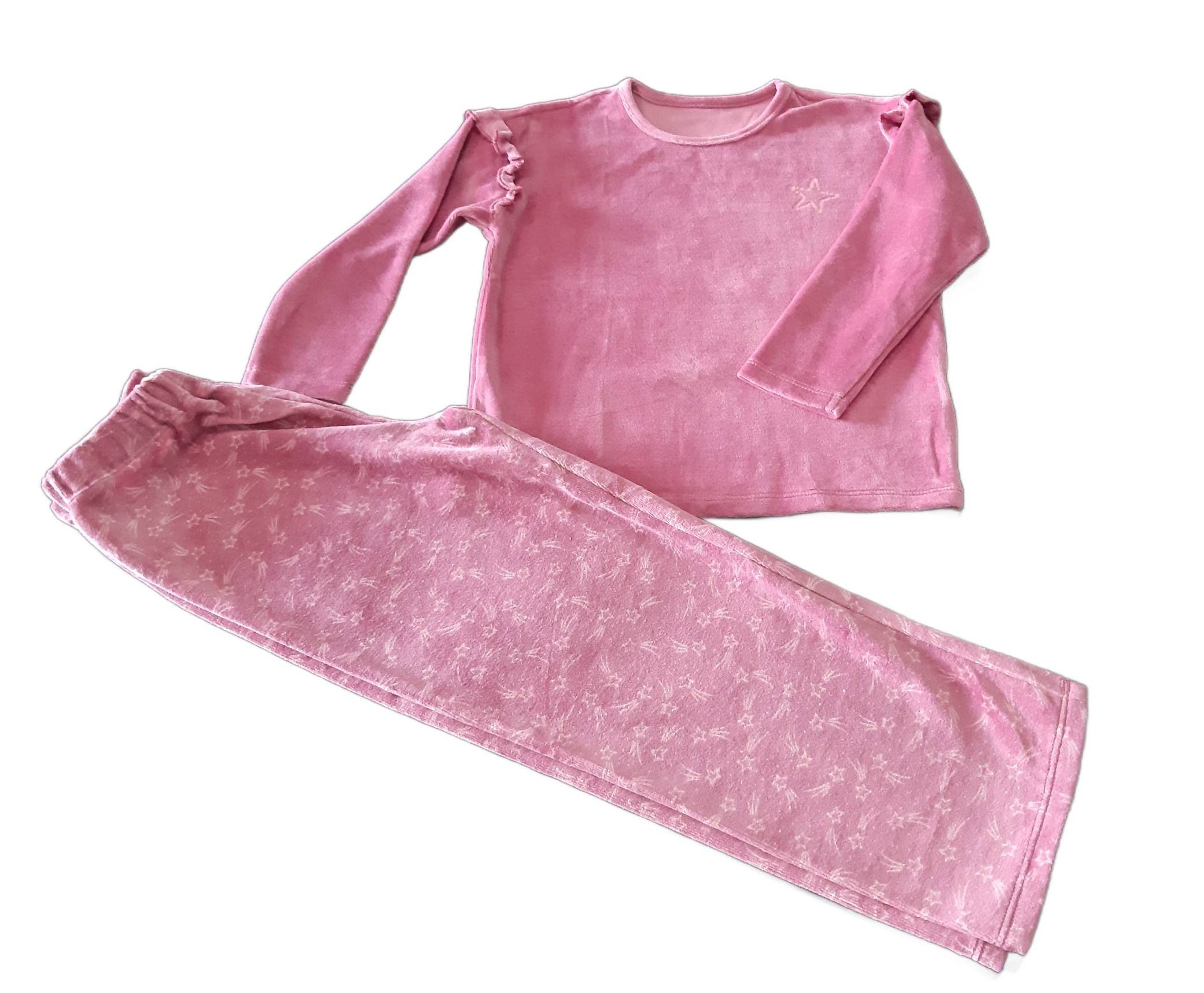 Children's cotton pajamas for girls, pink 