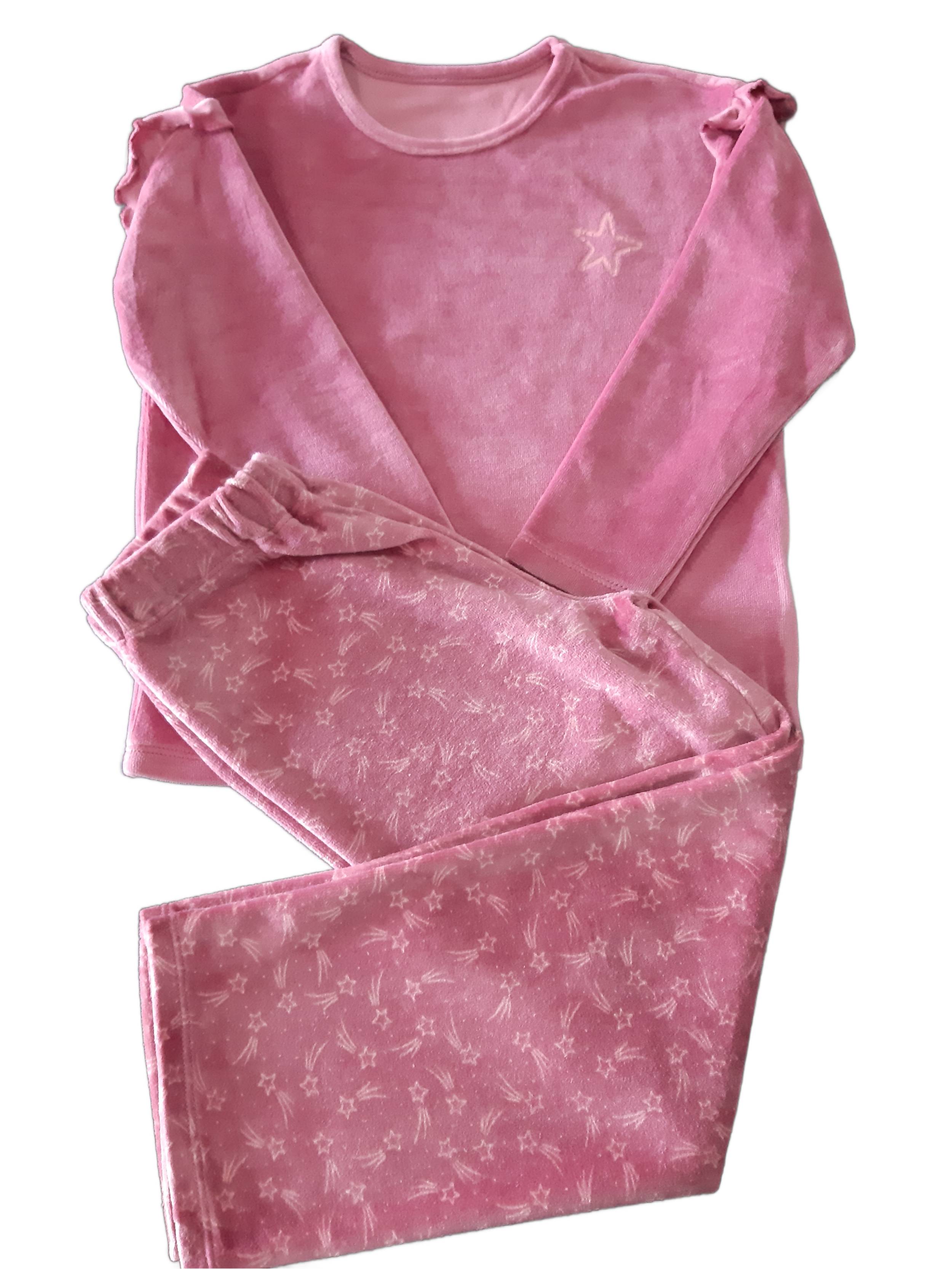 Children's cotton pajamas for girls, pink 