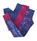 Set of children's elastic cotton leggings 