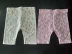 Set of 5 baby elastic cotton leggings 
