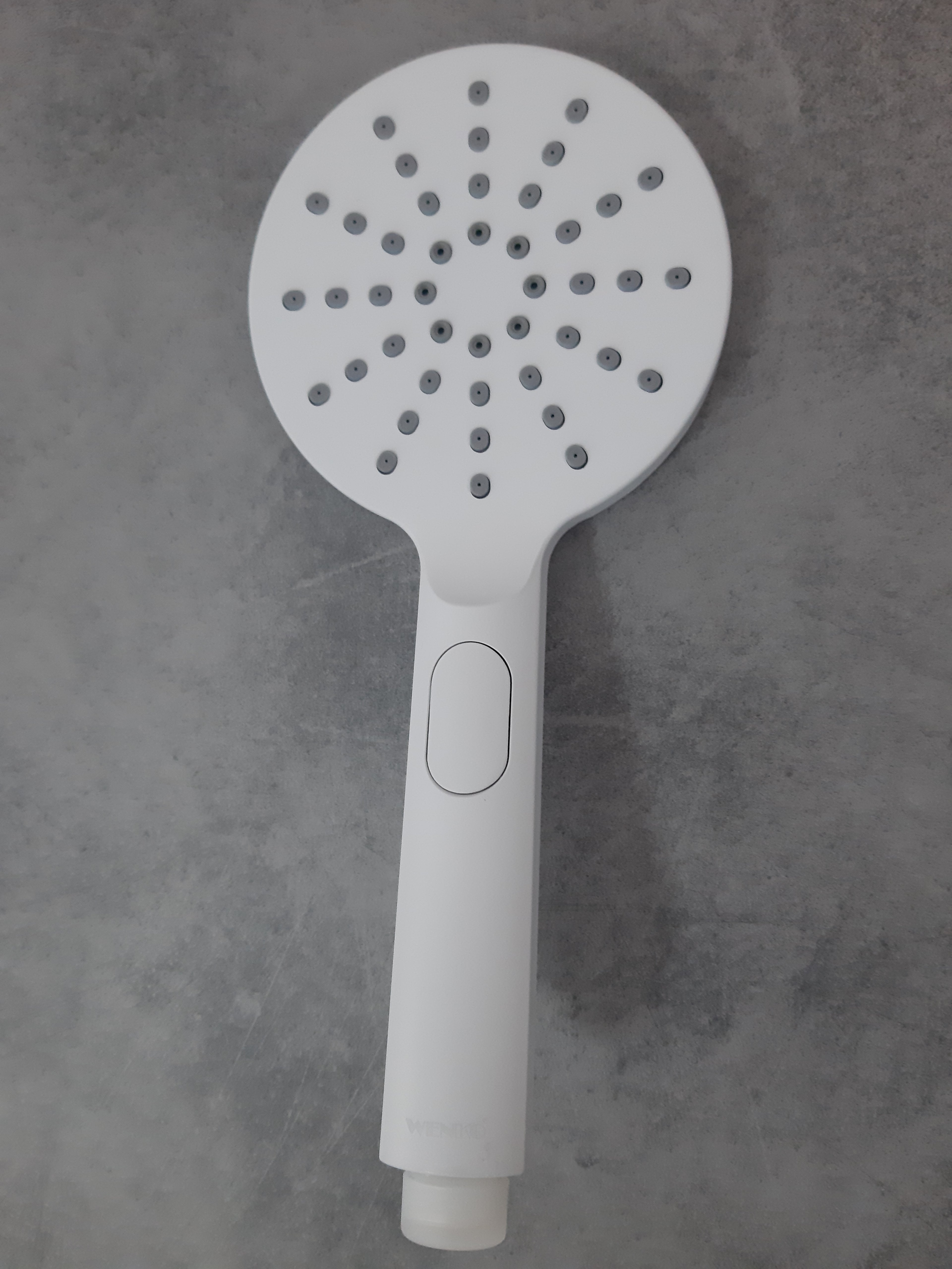 WENKO Designer shower head with 3 water jet types, white