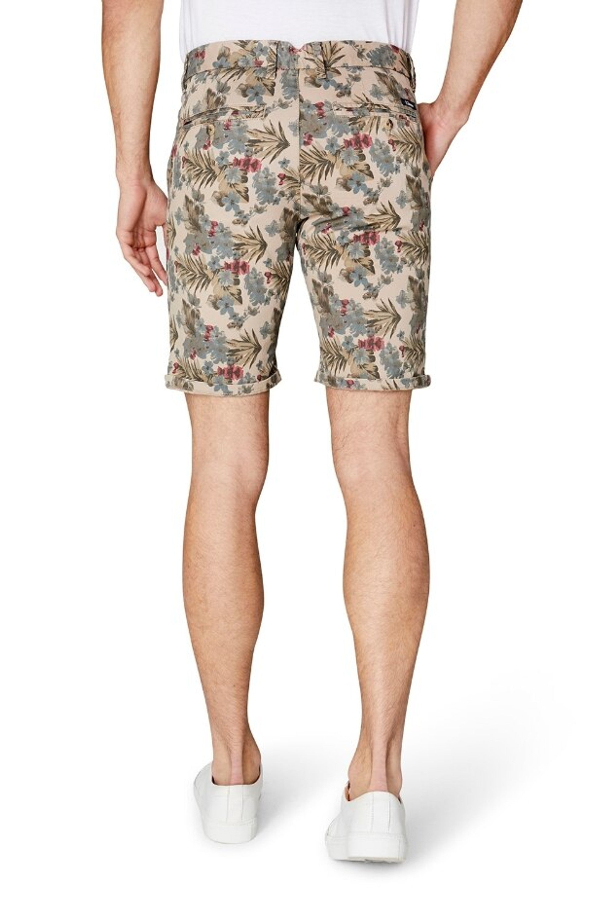 Men's shorts in beige with Gardeur print