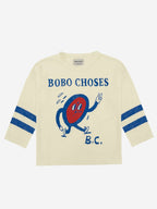 Children's cotton blouse Bobo Choses, white with print