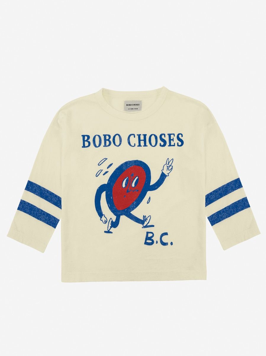 Children's cotton blouse Bobo Choses, white with print