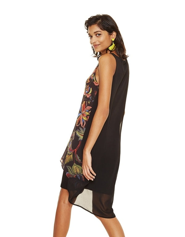 Women's summer short dress Desigual Sullivan, multi-colored