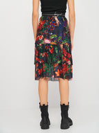 Desigual Women's knitted skirt, floral print