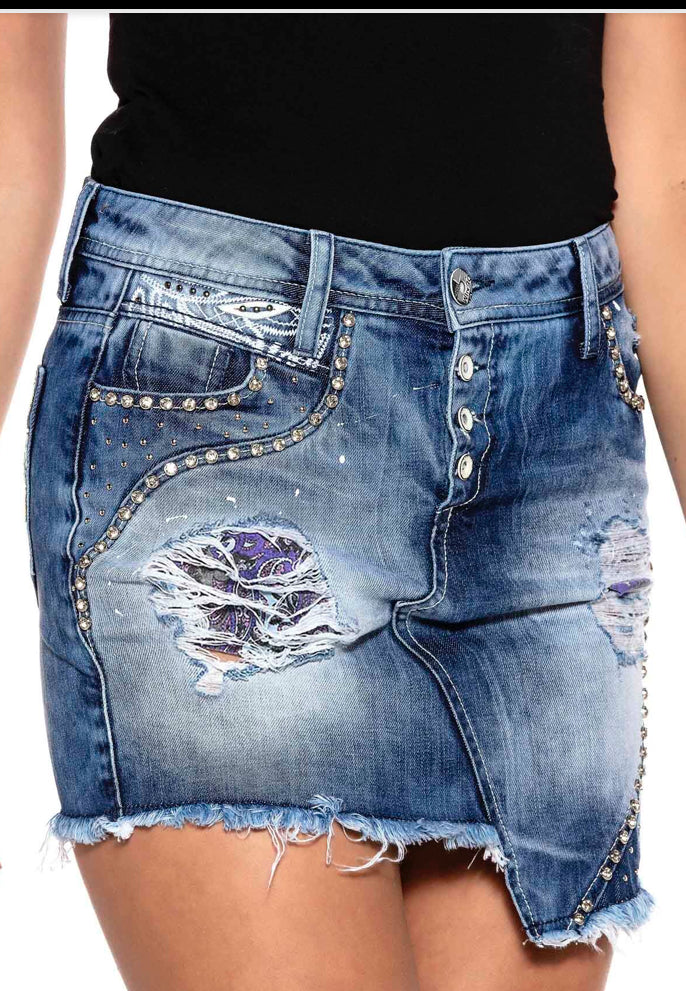 Denim short skirt Cipo &amp; Baxx