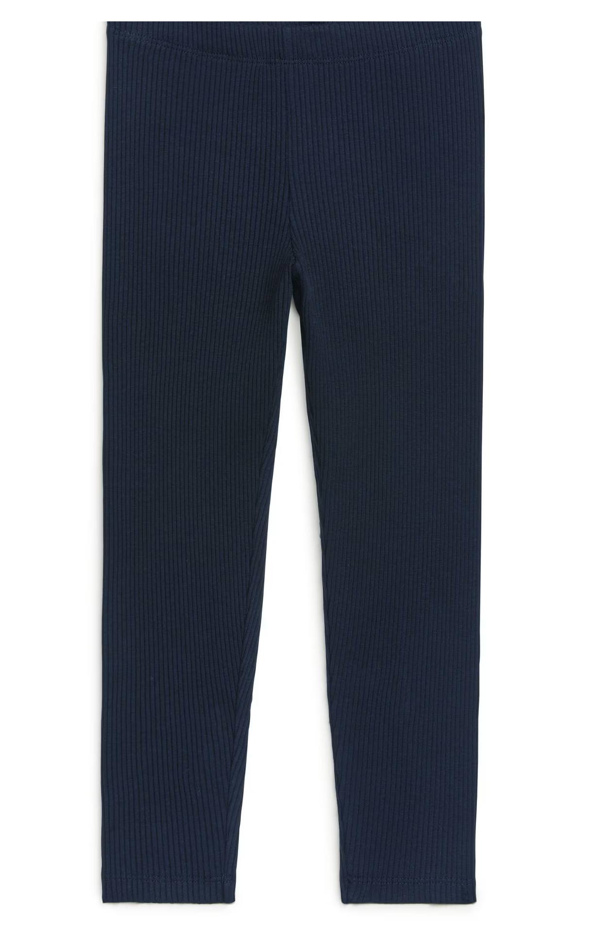Set of 2 children's cotton leggings, green and blue 