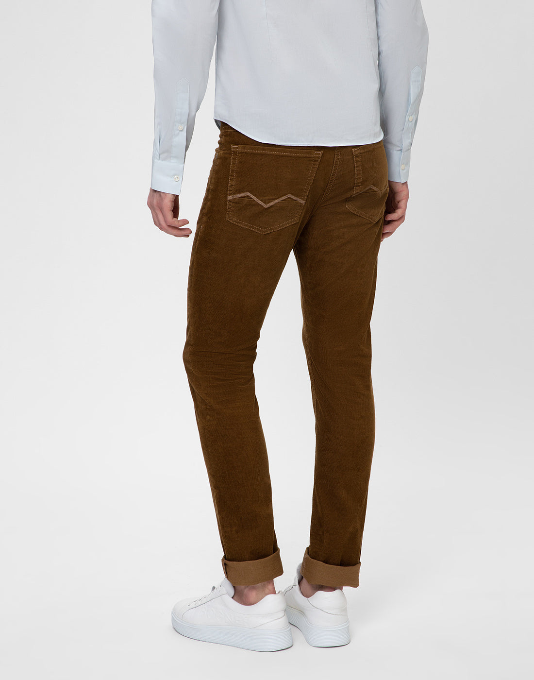 Men's velvet jeans MAC, brown