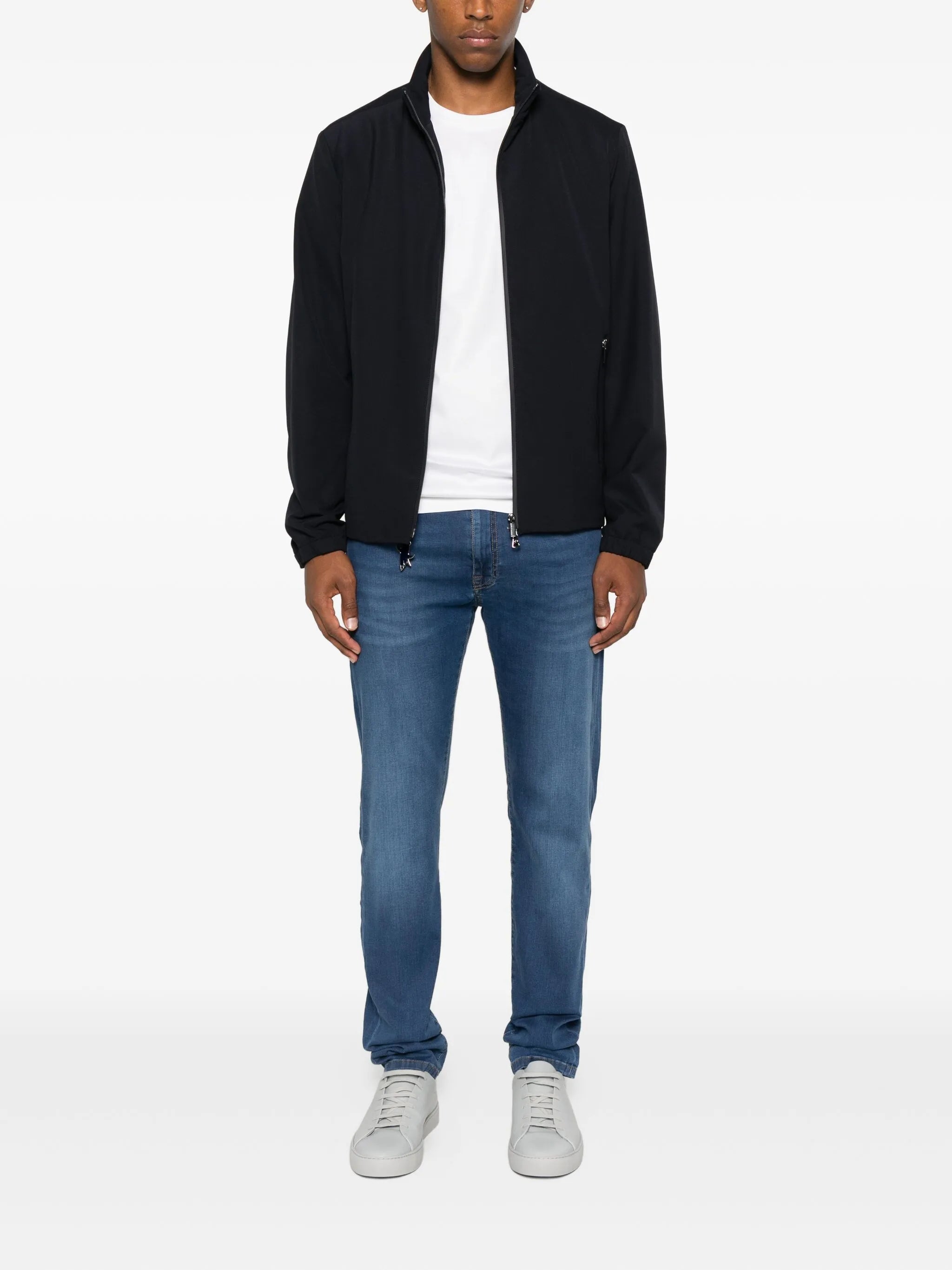 Мъжко водоустойчиво ватирано яке Paul & Shark, черно