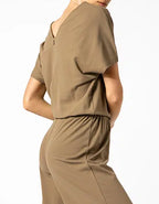 Marc O'Polo Women's knitted jumpsuit, beige