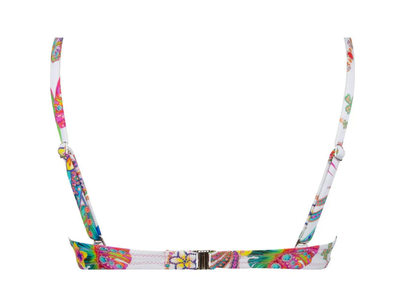 Desigual Women's swimsuit top with underwire and padding, multi-colored