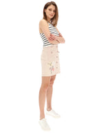 Desigual Women's cotton skirt with embroidery/print, pink