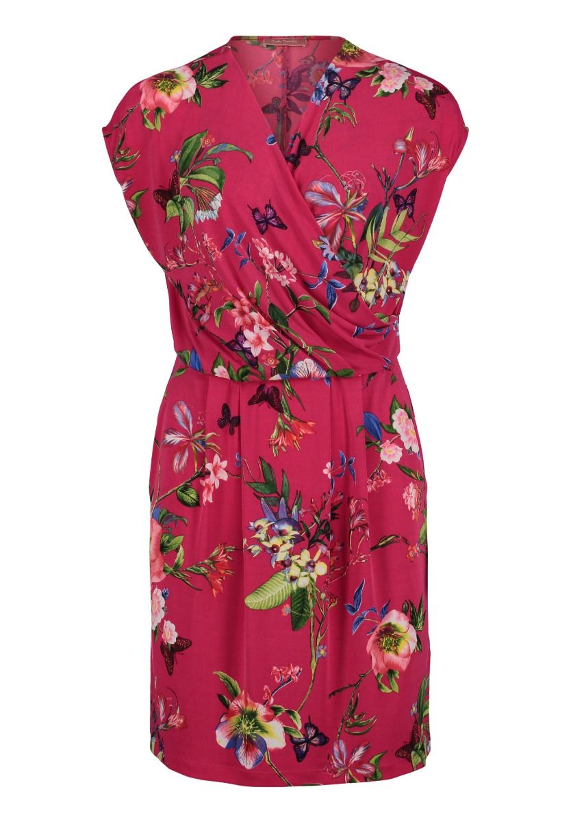 Betty Barclay Women's elegant dress, pink with flowers