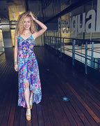 Desigual Women's long dress with floral print