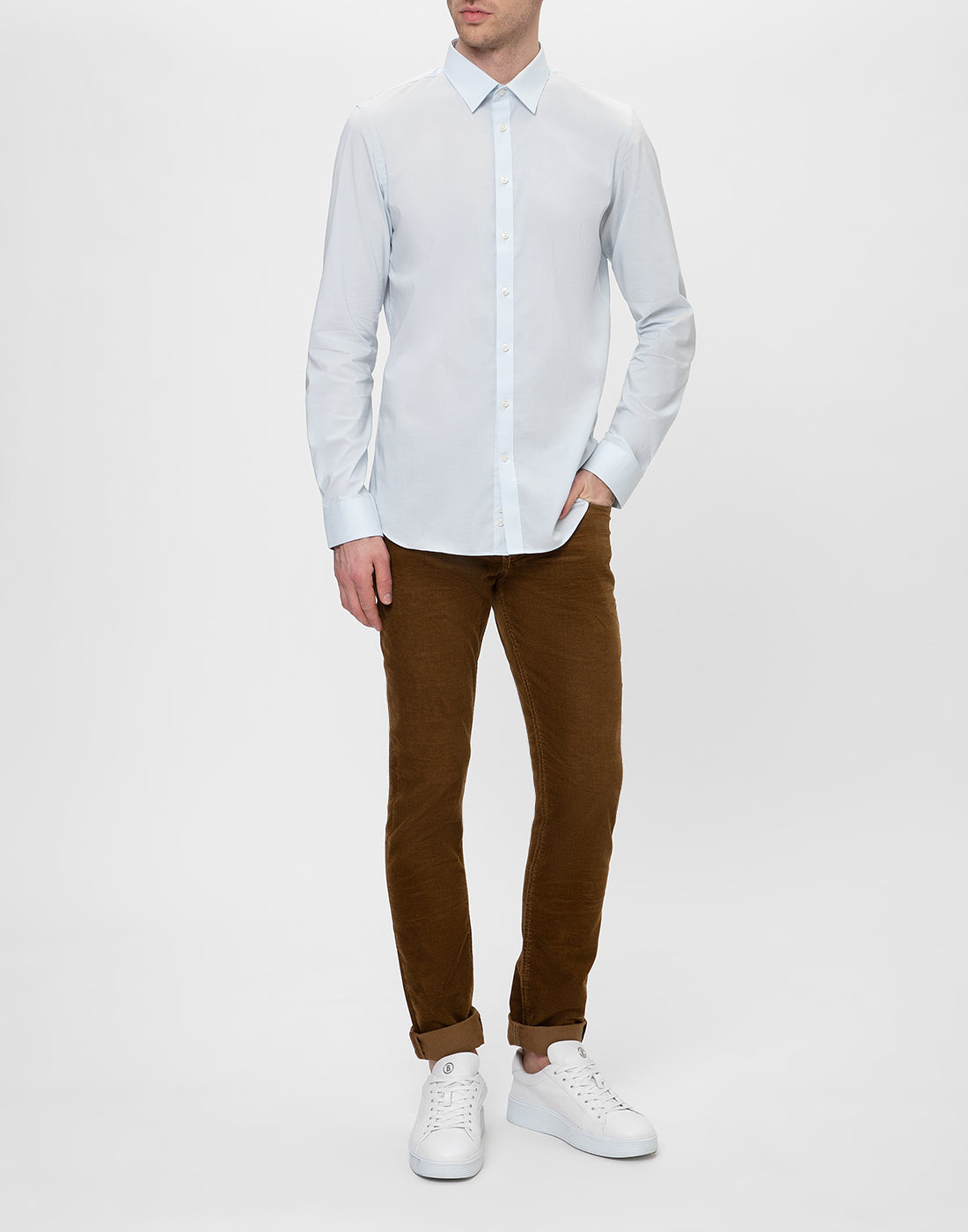 Men's velvet jeans MAC, brown