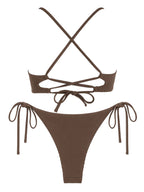 Zaful Two-piece Knotted Swimsuit