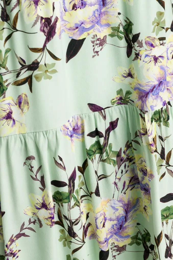 Rich &amp; Royal Women's flared dress, mint floral