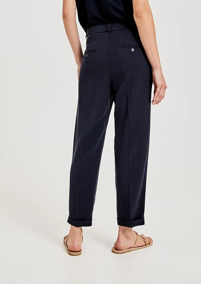 Women's trousers OPUS "Majoola", navy blue
