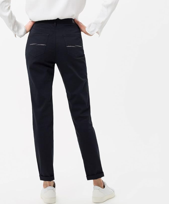 Brax Mary City Sport Premium women's trousers, navy blue