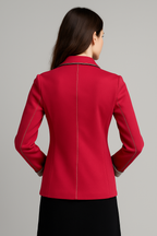 FUCHS SCHMITT Women's elastic jacket, pink with gray trim