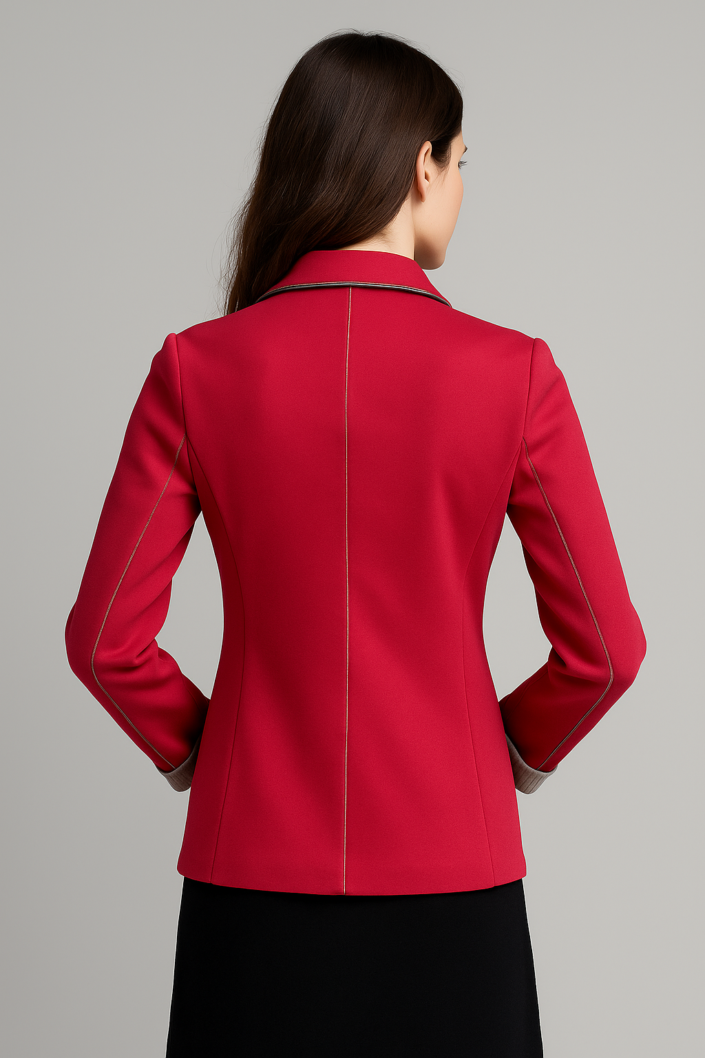FUCHS SCHMITT Women's elastic jacket, pink with gray trim