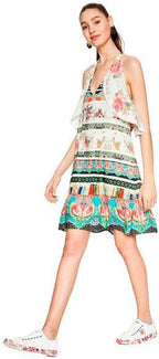 Desigual Women's summer short dress, multi-colored