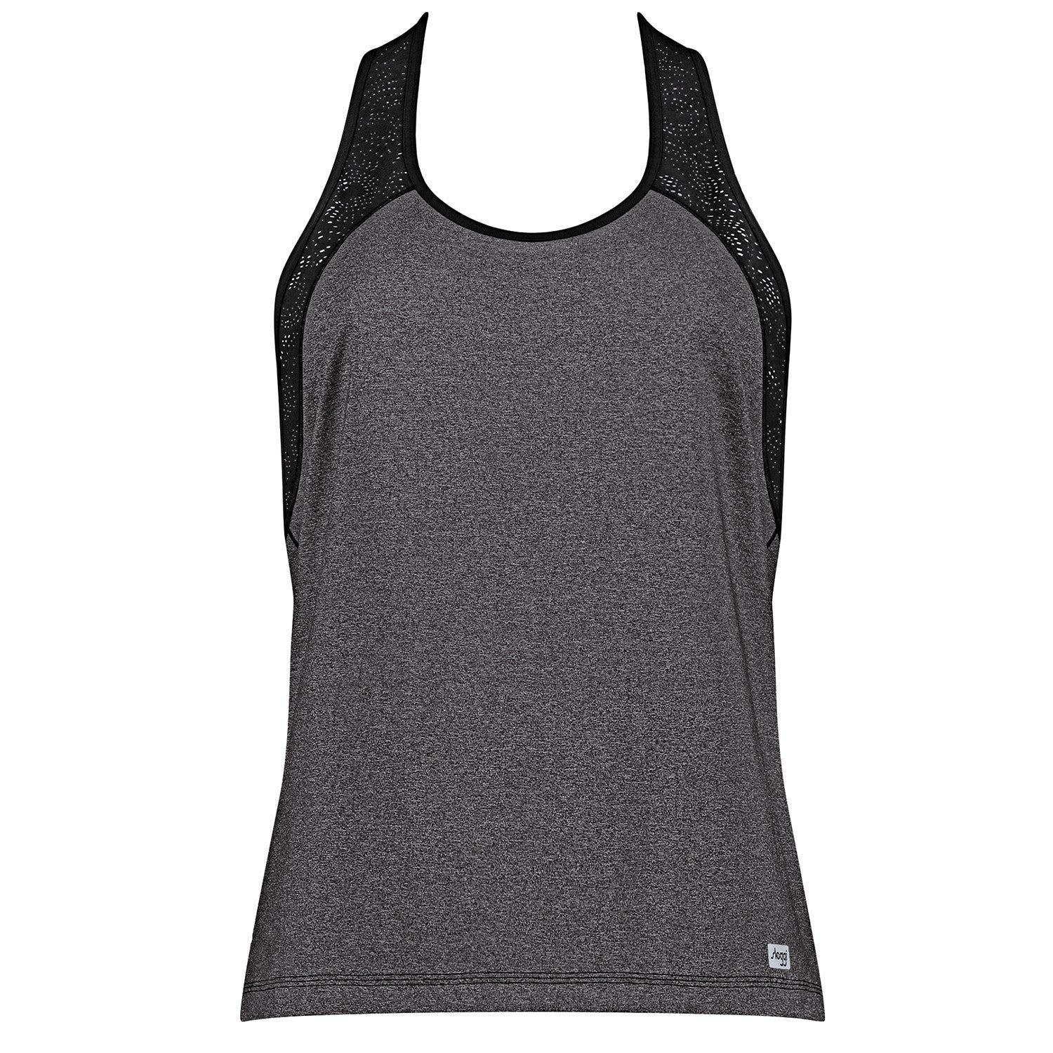 Women's tank top Sloggi Move Fly, gray/black