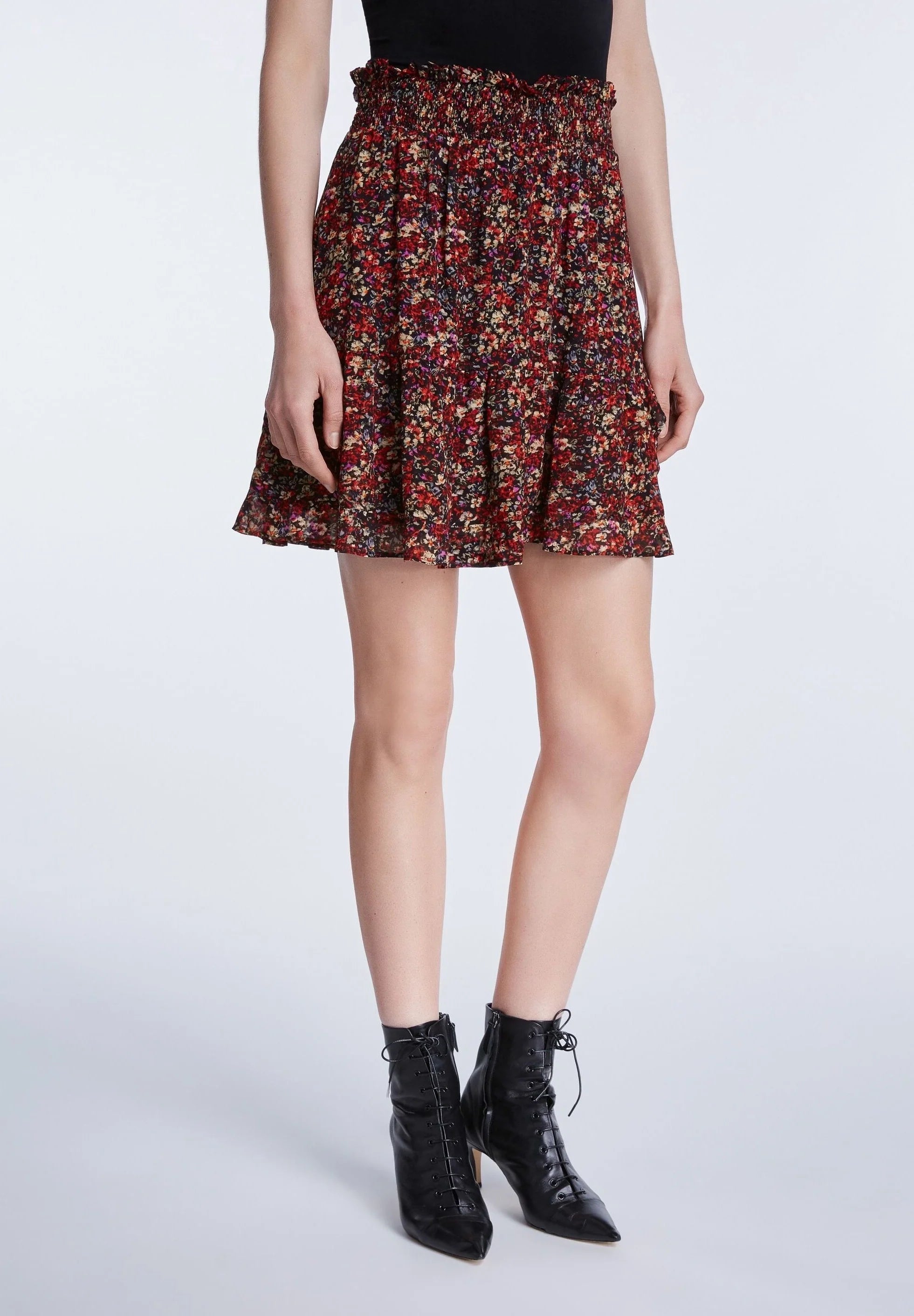 Summer colorful viscose skirt Set