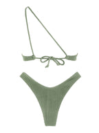 Zaful One-Strap Underwire Swimsuit, Multicolor