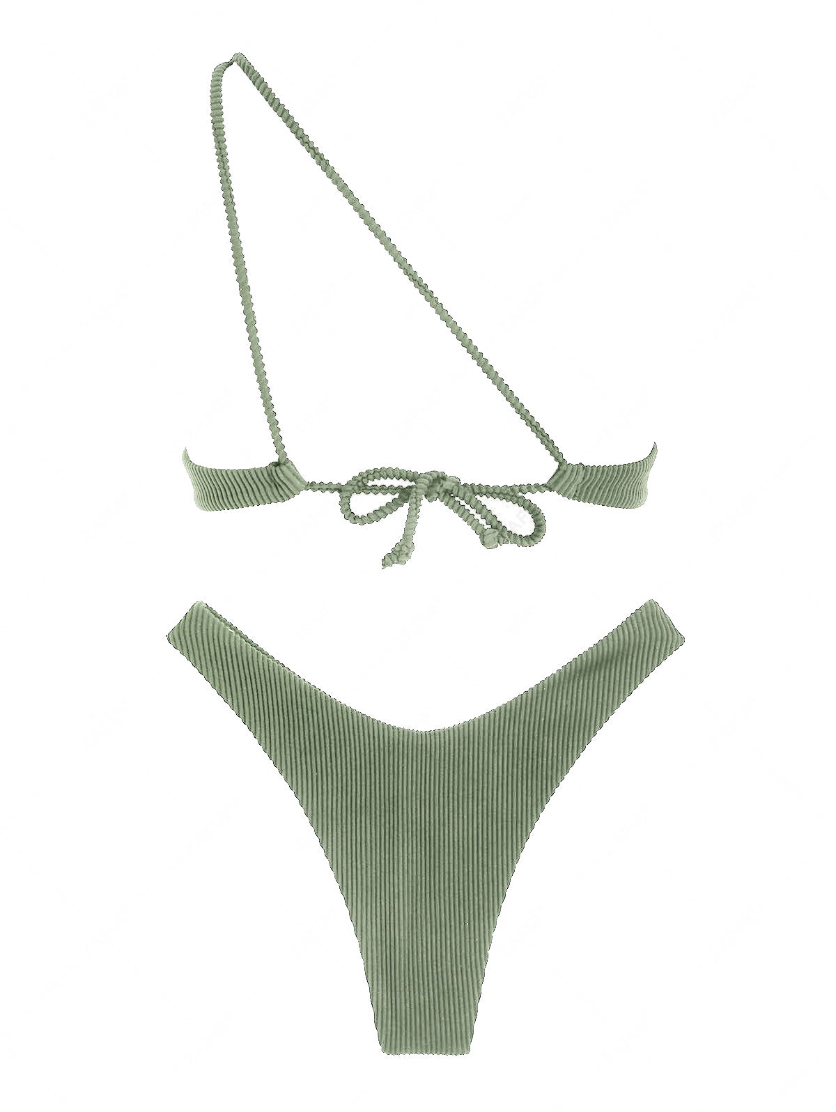 Zaful One-Strap Underwire Swimsuit, Multicolor
