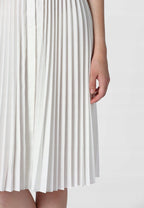 Apart Women's sporty-elegant pleated dress, white