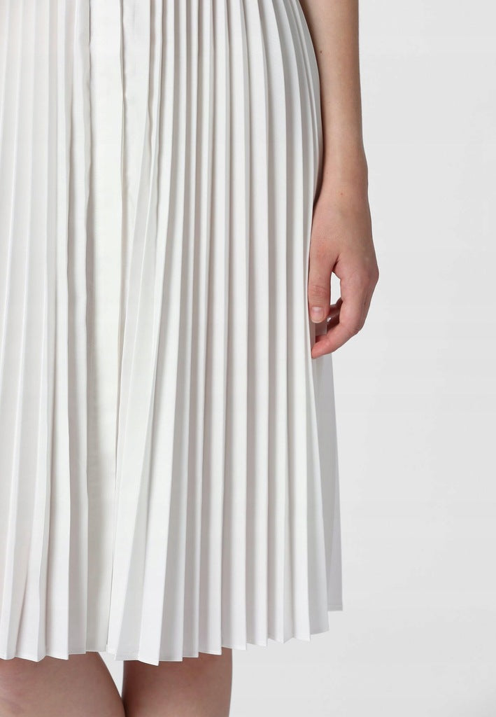 Apart Women's sporty-elegant pleated dress, white