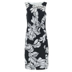 JOSEPH RIBKOFF Summer elastic wrap dress, black and white