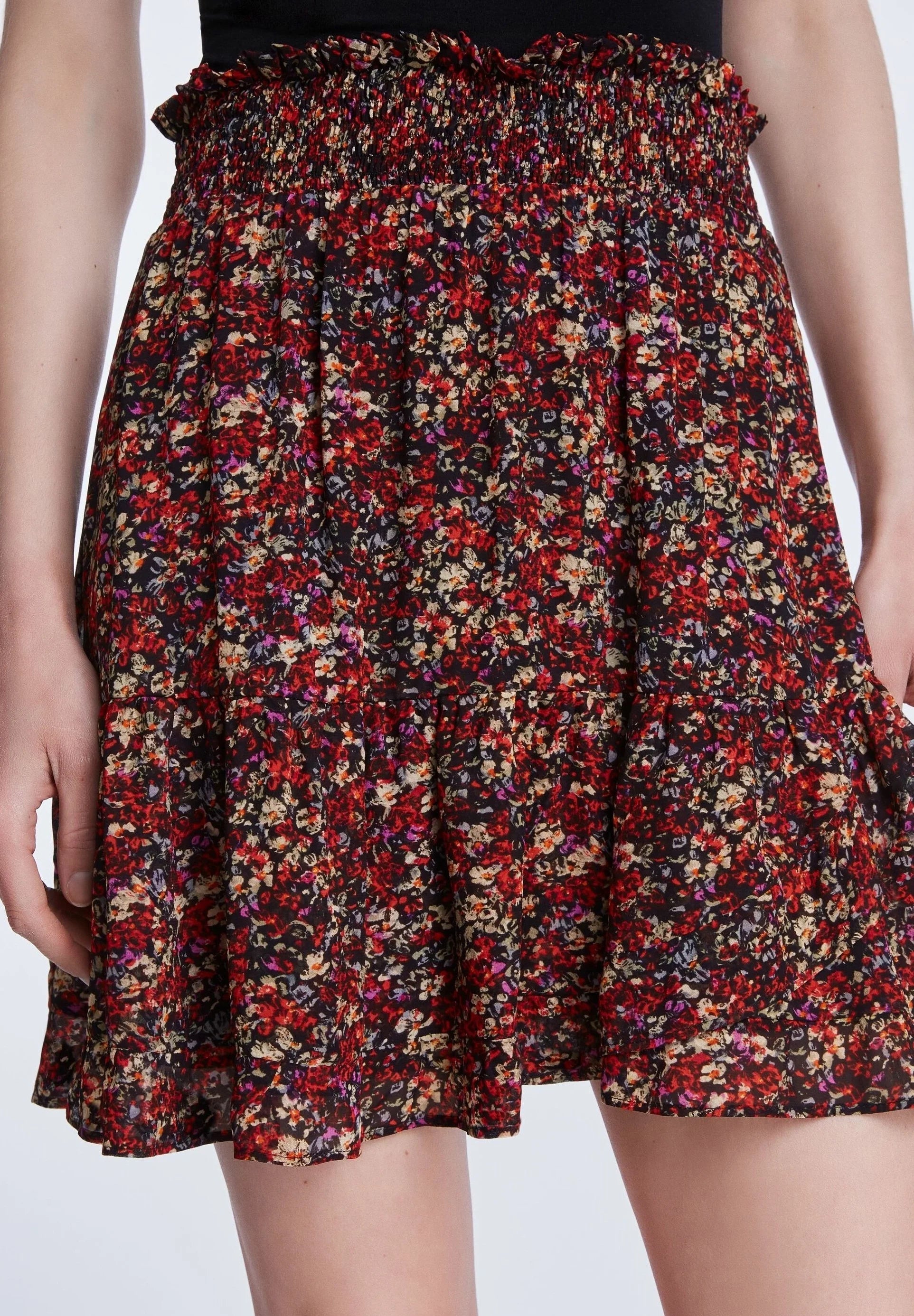 Summer colorful viscose skirt Set