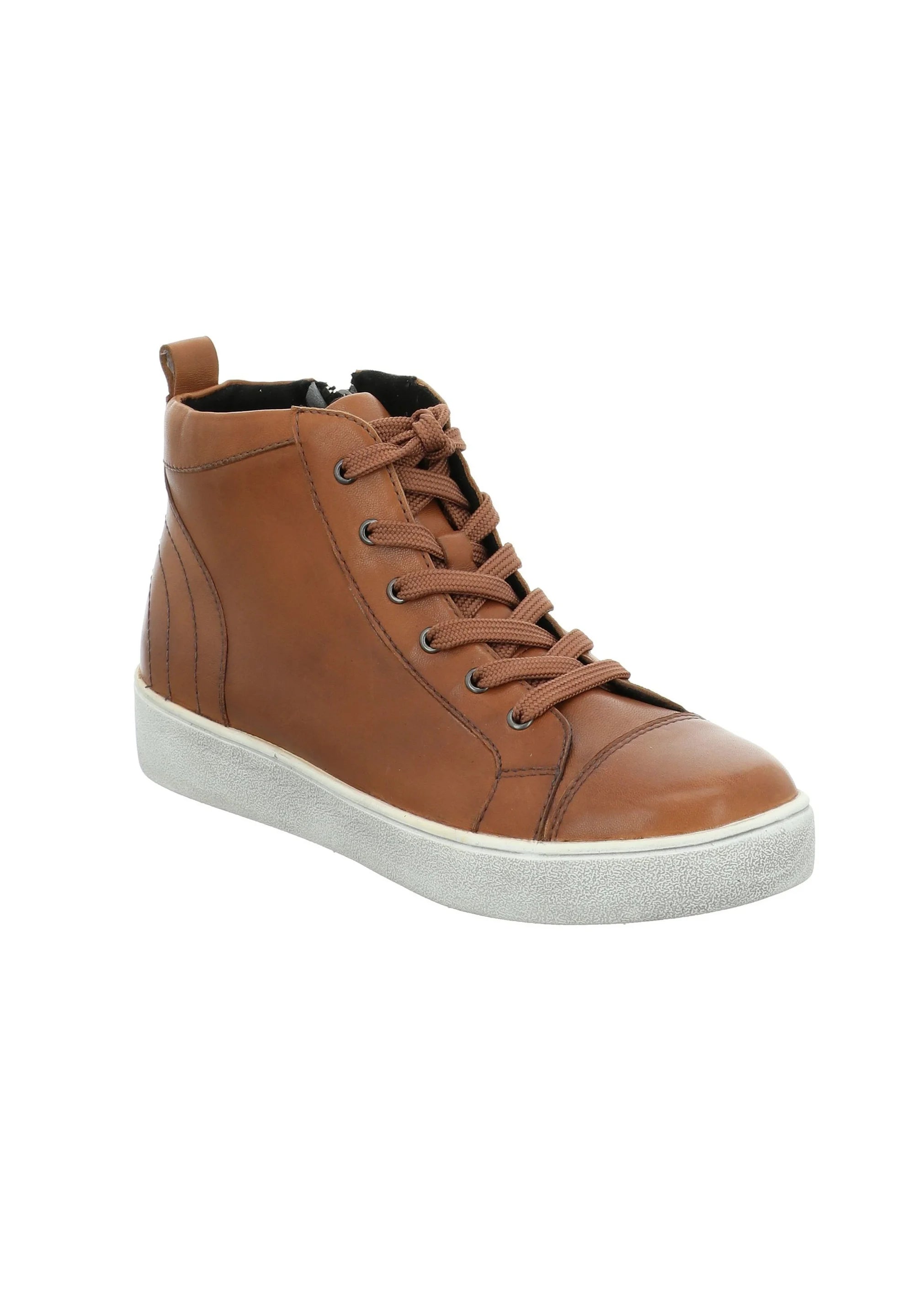 Gerry Weber women's high-top sneakers, cognac