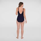 Women's Speedo Brigitte one-piece swimsuit, navy blue