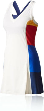 Adidas Women's New York sports dress, white/multicolored