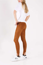 Women's leggings with elastic under the foot Desigual, brown