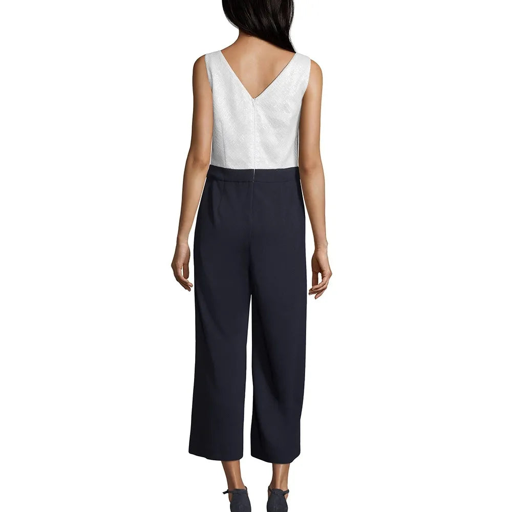 Women's formal jumpsuit Vera Mont, navy/white