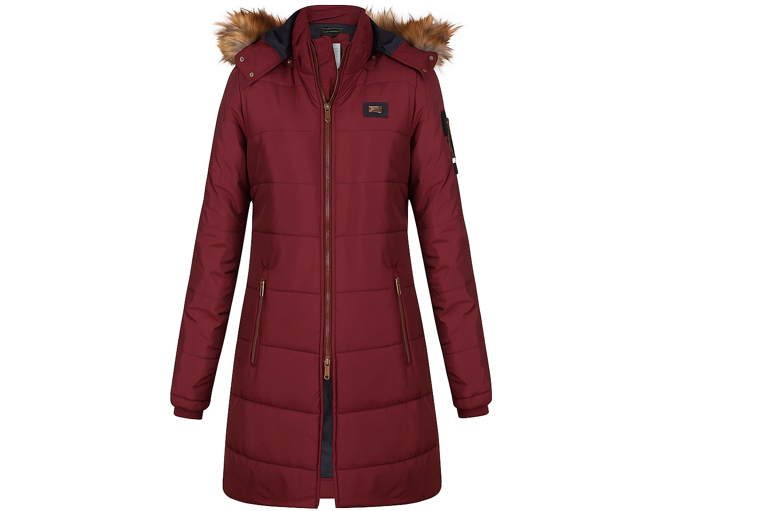 Women's winter quilted jacket SIR RAYMOND TAILOR, burgundy