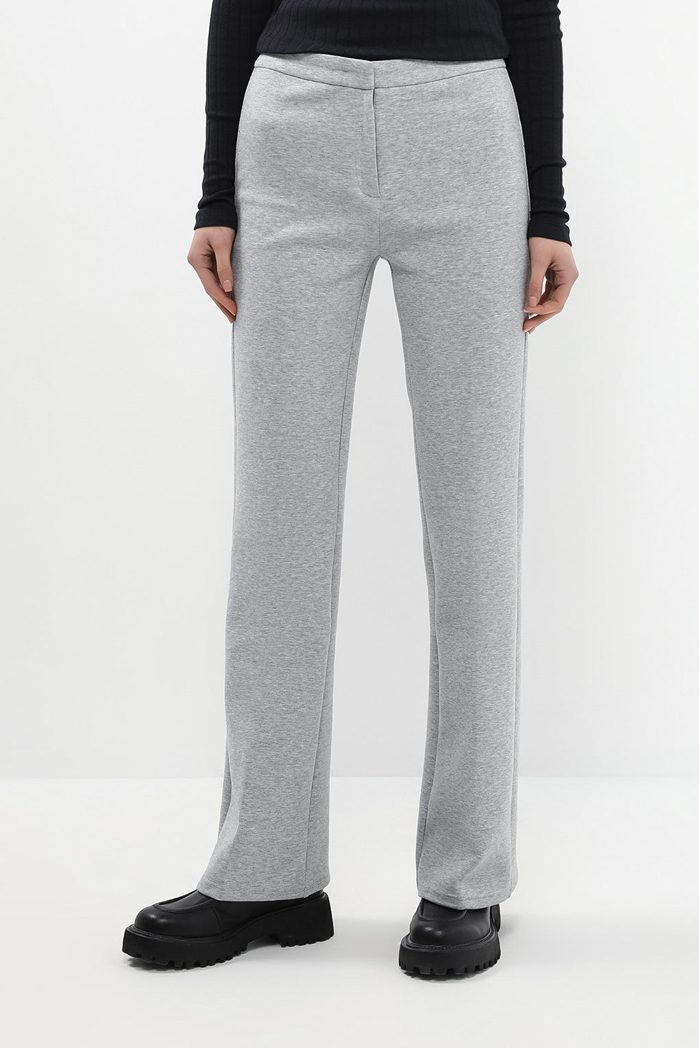 Women's knitted trousers Marc O'Polo, gray