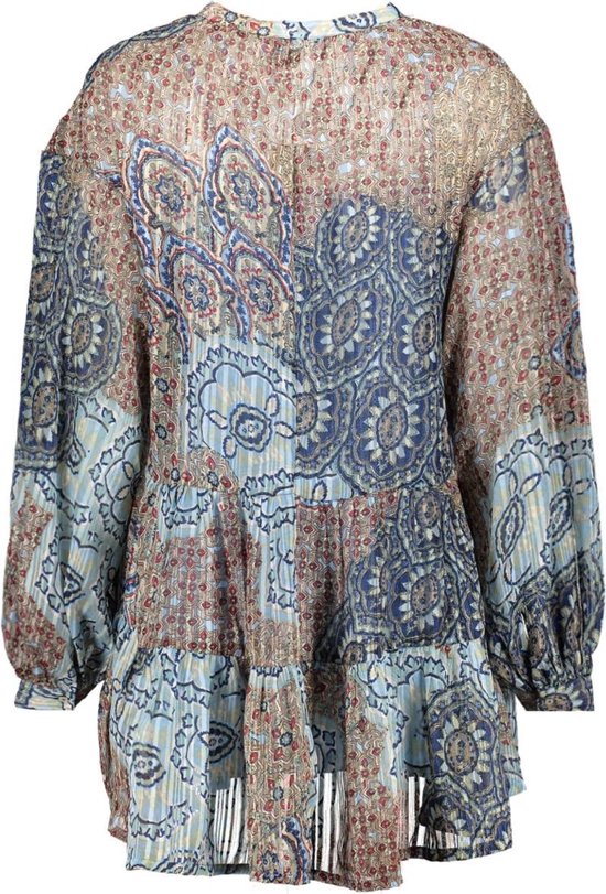 VERO MODA Women's Maxi Tunic with Multicolored Motifs