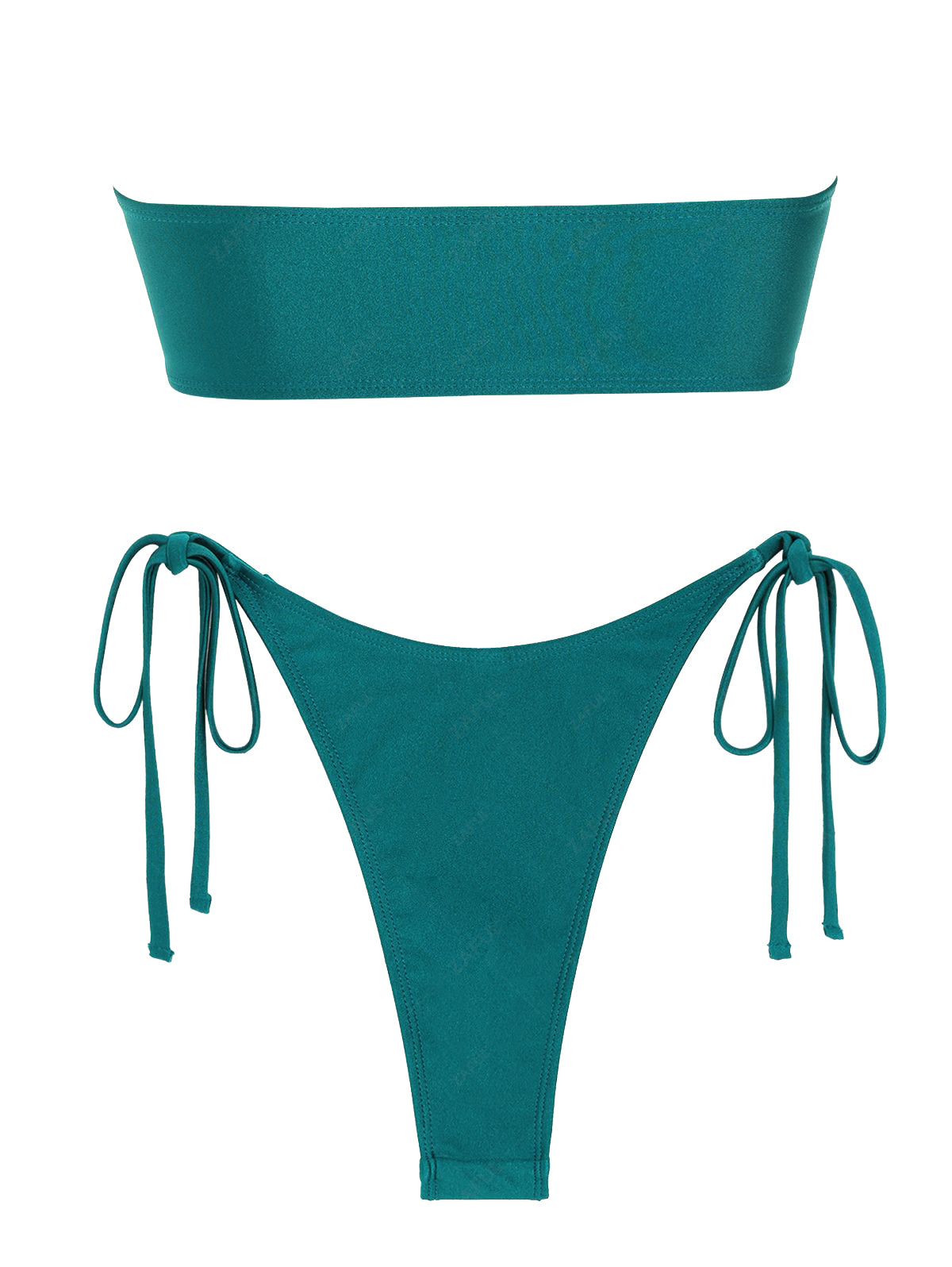 Zaful Swimsuit with gold buckle in classic shape