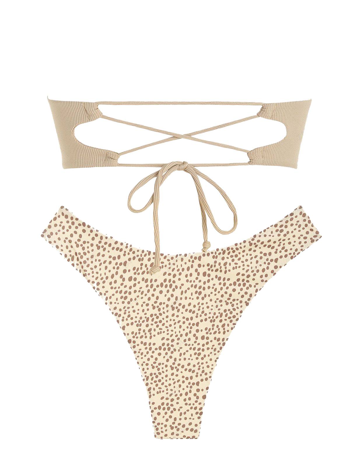 Zaful Two-piece swimsuit with decoration, multi-colored