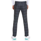 Men's trousers Alberto Rob DS ceramica slim fit, navy blue check