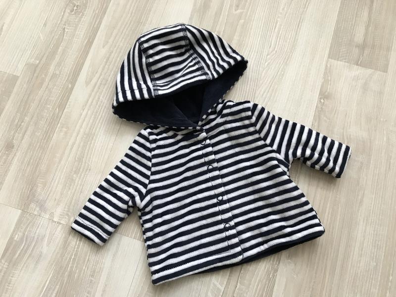 Set of 2 children's long-sleeved T-shirts, blue 