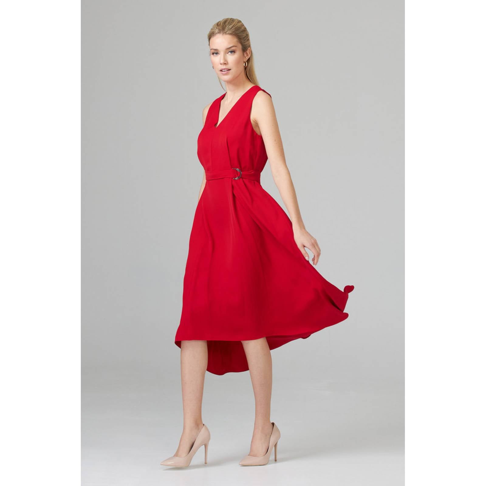 JOSEPH RIBKOFF Asymmetrical dress, red