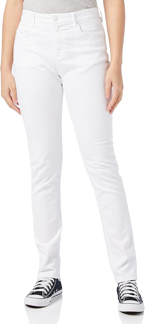 Women's cotton jeans Replay Marty, white