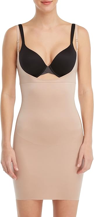 Дамско оформящо боди SPANX с отворен бюст, бежово